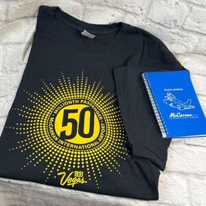 Lot Of 2 McCarran Airport Las Vegas 50 Millionth Shirt 4XL + Travel Journal New